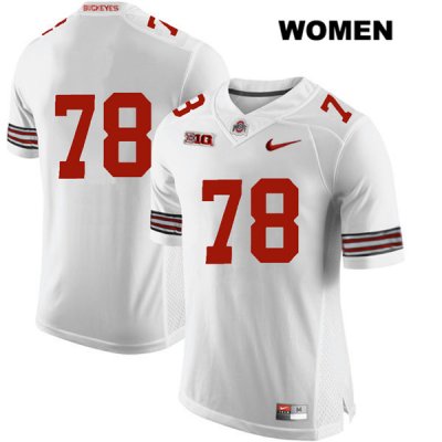 Women's NCAA Ohio State Buckeyes Demetrius Knox #78 College Stitched No Name Authentic Nike White Football Jersey HY20Q08QY